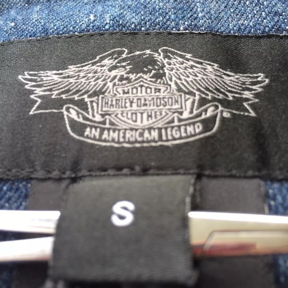 NWT Harley Davidson Womens Denim Trucker Jacket S - Picture 4 of 8